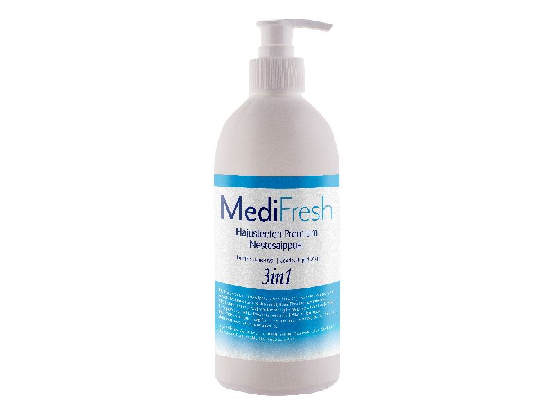 MediFresh Hajusteeton Premium nestesaippua 3in1 500 ml pumppupullo 