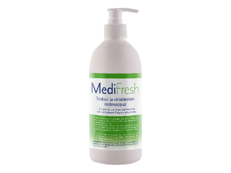 MediFresh Tuoksu-ja väriaineeton nestesaippua 500 ml 