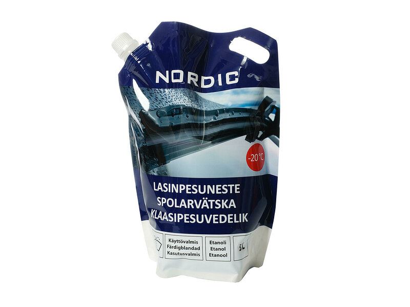 NORDIC Tuulilasinpesuneste Etanoli -20 3 L pussi 