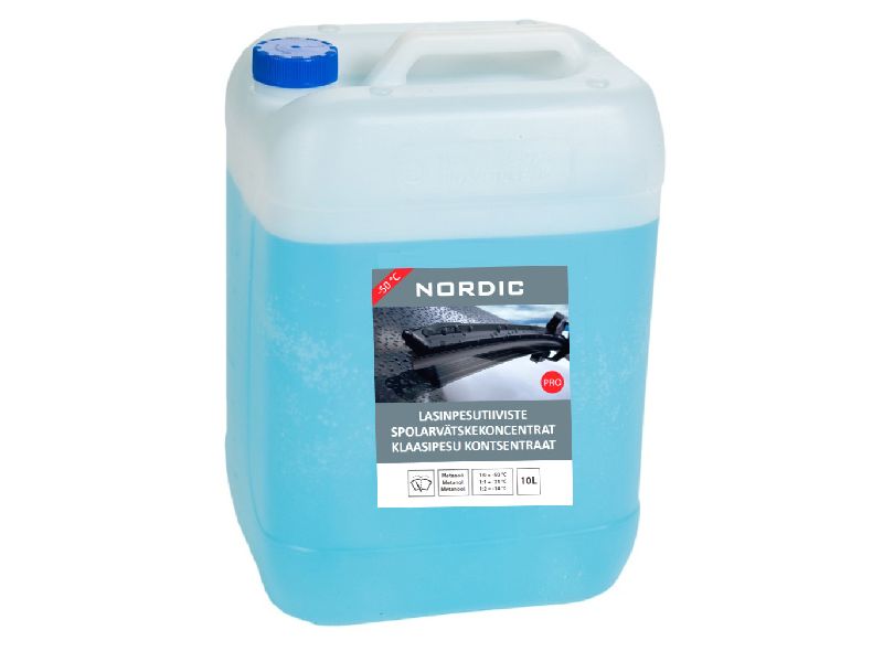 NORDIC Tuulilasinpesuneste Metanoli -50 10 L 