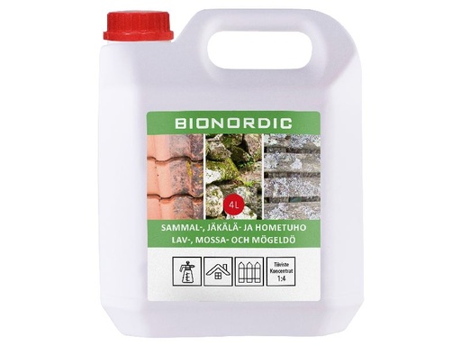 [91460] BIONORDIC Sammal-, jäkälä- ja hometuho 4 L