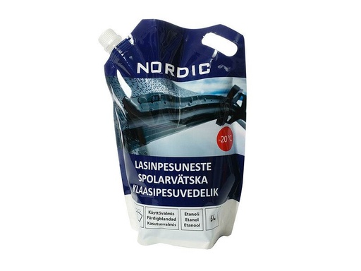 [79015006] NORDIC Tuulilasinpesuneste Etanoli -20 3 L pussi 
