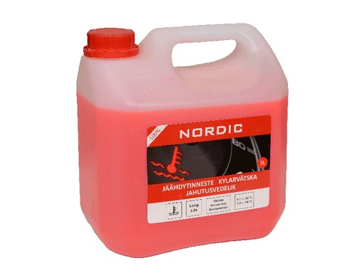 [79090006] NORDIC Jäähdytinneste LongLife 100% 3 L 